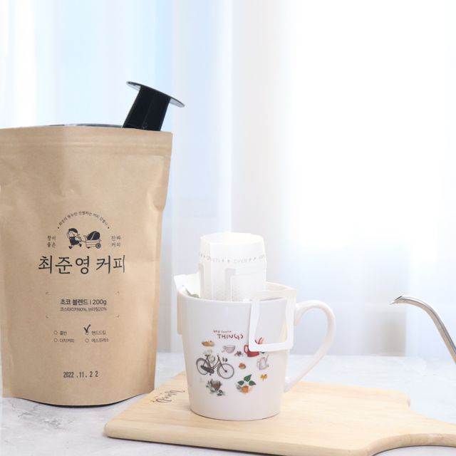 최준영 커피 초코 블렌드(홀빈/드립분쇄 택 1) 리뷰 사진