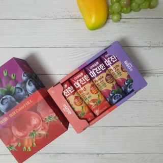 [롯데칠성] 야채듬뿍 더'진한 [롯데칠성] 야채는 이제 COLORFULL! 야채듬뿍  더 진한 레드 4개 +퍼플 4개 (총 8개) — 5점을 준 리뷰어가 2023년 6월 올린 사용 사진