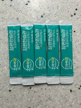 [유산균] 오마이락 장편한습관 프로바이오틱스 30P — 5점을 준 리뷰어가 2022년 11월 올린 사용 사진