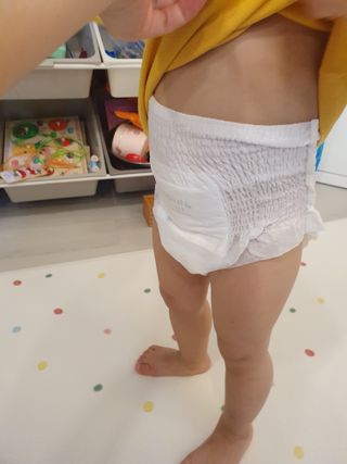 쿠잉 에어드라이  풀커버 팬티기저귀 (L/XL/XXL/XXXL) 1팩 — 5점을 준 리뷰어가 2023년 1월 올린 사용 사진