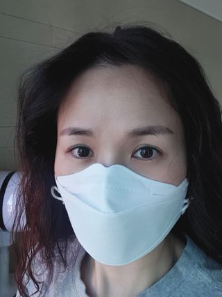 에버그린 순면 끈조절 KF94 마스크 - 화이트 30매 — 5점을 준 리뷰어가 2021년 4월 올린 사용 사진