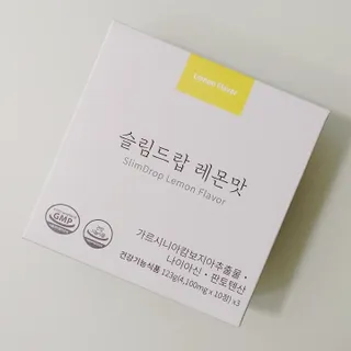 [슬림드랍 레몬맛] 건기식 다이어트 보조제 겸 비타민 — 5점을 준 리뷰어가 2022년 1월 올린 사용 사진