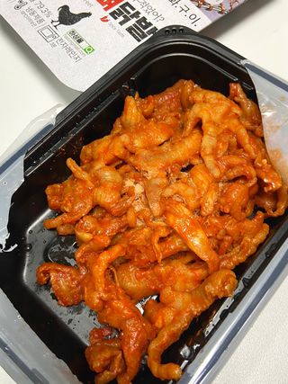 [닭집아들] 직화무뼈닭발 &  신제품 직화로제무뼈닭발 — 4.5점을 준 리뷰어가 2024년 1월 올린 사용 사진