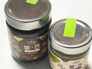 진테이블 발.견 스프레드  오리지널믹스 90g + 카카오스윗믹스 90g 2종 세트 — 5점을 준 리뷰어가 2022년 8월 올린 사용 사진
