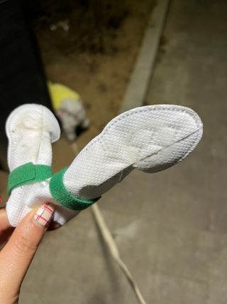 코보콩 에어슈즈 강아지 일회용 신발 소용량 패키지 20매 초경량  미끄럼방지 실내외 겸용 — 5점을 준 리뷰어가 2022년 2월 올린 사용 사진