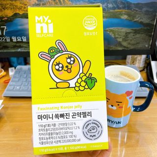 일동제약 마이니 마이니 쏙빠진 곤약젤리 — 5점을 준 리뷰어가 2021년 2월 올린 사용 사진