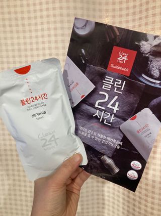 클린24시간 1BOX(5포) + 전용보틀(500ml) — 5점을 준 리뷰어가 2022년 10월 올린 사용 사진