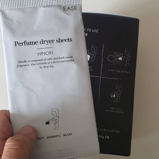[이즈라이프코스메틱] 퍼퓸 드라이어 시트 히노끼향  or 블랑향 2중 택1 30매 — 5점을 준 리뷰어가 2021년 5월 올린 사용 사진