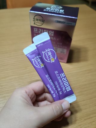 [유산균] 오마이락 프리미엄 포스트바이오틱스 30P — 5점을 준 리뷰어가 2022년 11월 올린 사용 사진
