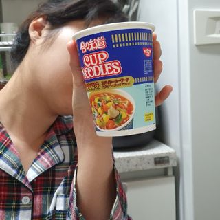NISSIN 닛신 컵누들  4종 - 씨푸드오리지날, 씨푸드 스파이시, 씨푸드 커리, 씨푸드 XO소스 — 4점을 준 리뷰어가 2021년 12월 올린 사용 사진