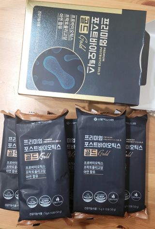 서울약사신협_프리미엄포스트바이오틱스골드_5g x 50포 — 5점을 준 리뷰어가 2021년 4월 올린 사용 사진