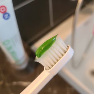 프리마인 유해균 뿐만 아니라 유익균까지 씻어내는 치약은 그만, 건강한 구강환경을 만드는 덴탈엔오 — 5점을 준 리뷰어가 2022년 7월 올린 사용 사진