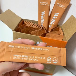 웰리카 다이어트 프로바이오틱스 — 4점을 준 리뷰어가 2021년 1월 올린 사용 사진