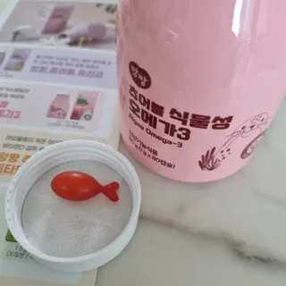 앙팡 츄어블 식물성 오메가3 1000mg x 80캡슐 — 2.5점을 준 리뷰어가 2022년 10월 올린 사용 사진