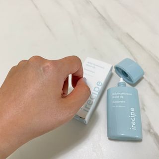 아이레시피 마일드 히알루로닉 모이스트 업 선스크린 SPF50+ PA++++ — 5점을 준 리뷰어가 2023년 6월 올린 사용 사진