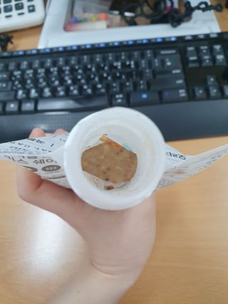 다미즐 [아이슈어] 맛있는 관리의 시작 그래놀라 풀믹스 쉐이크 4종 택 1/7일분/초콜릿, 고구마, 곡물, 바나나 — 5점을 준 리뷰어가 2021년 4월 올린 사용 사진