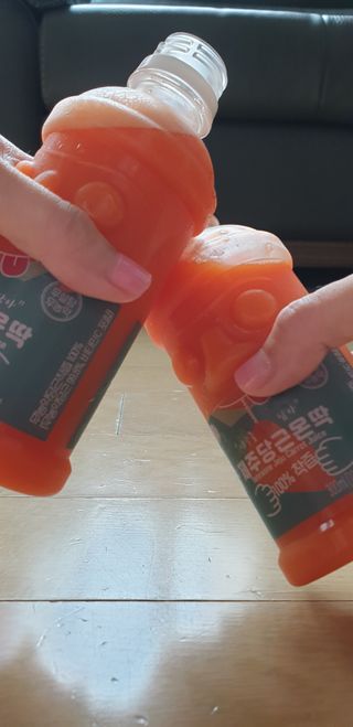 탐라원 무농약 당근과즙으로 건강한 당근주스, 당근몬딱주스 — 4점을 준 리뷰어가 2021년 8월 올린 사용 사진