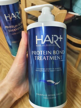헤어플러스 단백질탈모샴푸 500ml+단백질본드앰플 145ml — 5점을 준 리뷰어가 2021년 3월 올린 사용 사진