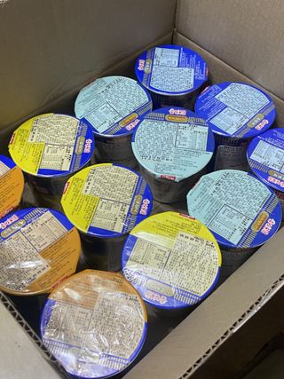 NISSIN 닛신 컵누들  4종 - 씨푸드오리지날, 씨푸드 스파이시, 씨푸드 커리, 씨푸드 XO소스 — 4점을 준 리뷰어가 2022년 4월 올린 사용 사진