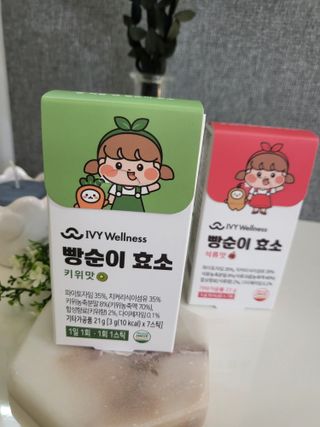 아이비웰니스 빵순이 효소 키위맛 7포 + 석류맛 7포 (총 14포, 2주분) — 5점을 준 리뷰어가 2022년 10월 올린 사용 사진