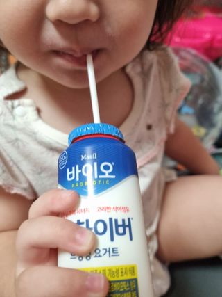 LIVE 매일바이오 썬화이버 드링킹 요거트 — 5점을 준 리뷰어가 2022년 8월 올린 사용 사진