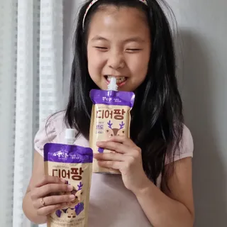 [몸엔용] 우리 아이 건강간식, 달콤한 녹용곤약젤리 디어팡 4종 — 5점을 준 리뷰어가 2022년 4월 올린 사용 사진