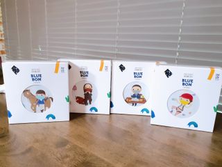 [블루 본 아이노우] 유아용 컬러마스크 40 PCS SET 2중 택 1 — 5점을 준 리뷰어가 2021년 4월 올린 사용 사진