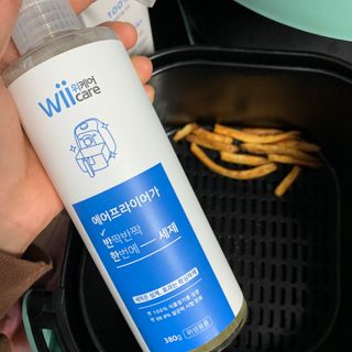 위케어 천연 주방세세, 에어프라이어세제, 다목적세정제, 발포텀블러세정제 — 5점을 준 리뷰어가 2021년 2월 올린 사용 사진