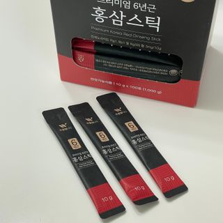 [푸름웰니스] 프리미엄 6년근 홍삼스틱 3mg x 100포 — 5점을 준 리뷰어가 2022년 3월 올린 사용 사진