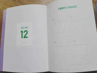 리훈 2023년 아이라이크 모눈 다이어리 미니달력 세트 — 5점을 준 리뷰어가 2022년 11월 올린 사용 사진