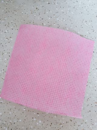 위케어 일회용 향균 수세미 50매 2롤 세트 총 100매 Pink — 5점을 준 리뷰어가 2021년 2월 올린 사용 사진