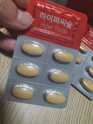 뉴트리션팩토리 비타프렙 하이퍼씨슬 밀크씨슬 900mg — 5점을 준 리뷰어가 2021년 7월 올린 사용 사진