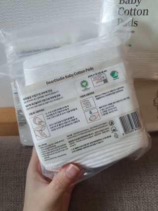 디어엘로디 프리미엄 유기농 유아 솜티슈 40매 3Pack +60매 1Pack 혼합형 — 5점을 준 리뷰어가 2021년 4월 올린 사용 사진