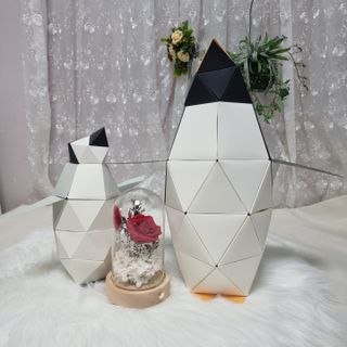 [폴리곤즈] 허들린 패밀리 DIY 블록 세트 (허들린 펭귄 블록+미니허들린 펭귄 블록) — 3점을 준 리뷰어가 2022년 4월 올린 사용 사진