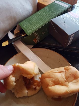 짜먹는 이지견과 짜먹는 이지아몬드, 짜먹는 이지허니피넛, 짜먹는 이지캐슈넛 각 10g X  10포 — 5점을 준 리뷰어가 2021년 2월 올린 사용 사진