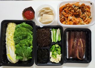 마라도푸드 포항 구룡포 햇 과메기 야채세트 마라도회식당 꽁치 — 5점을 준 리뷰어가 2024년 1월 올린 사용 사진