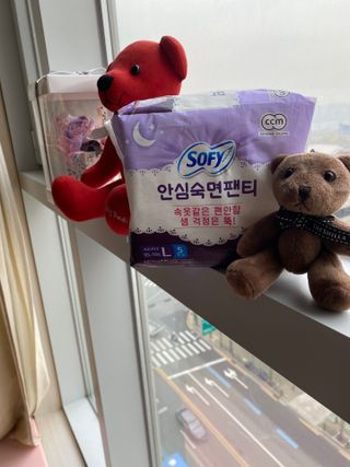 LG유니참 쏘피SOFY [SOFY] 안심숙면팬티 리뉴얼 — 5점을 준 리뷰어가 2021년 3월 올린 사용 사진