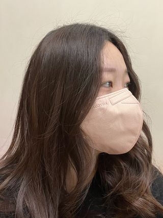 애니가드 셋업메베마스크 (대형 4컬러 + 중형 4컬러) — 4점을 준 리뷰어가 2022년 4월 올린 사용 사진