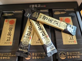 [광동제약] 광동 광옥고 홍삼 본 30포+쇼핑백 증정 — 5점을 준 리뷰어가 2021년 11월 올린 사용 사진