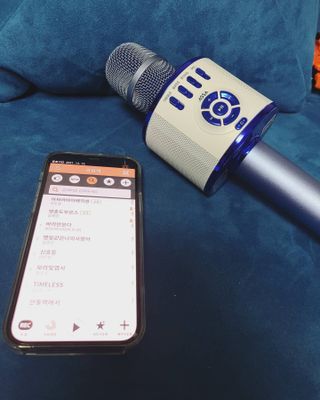 매직씽 노래방 어플리케이션 6개월 이용권 — 5점을 준 리뷰어가 2021년 11월 올린 사용 사진