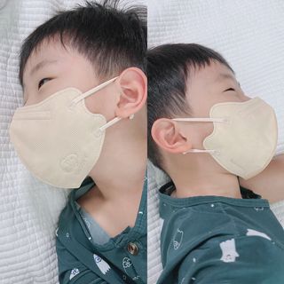 JHWORLD 스누피 마스크 스누피 에어 새부리형 국내산 MB필터 컬러마스크 대형 중형 어린이용 20매 — 5점을 준 리뷰어가 2021년 7월 올린 사용 사진