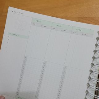 리훈 여러분의 오늘을 채워나갈 수 있도록 도와줄 오늘공부 1년용 스터디플래너 — 4점을 준 리뷰어가 2021년 4월 올린 사용 사진
