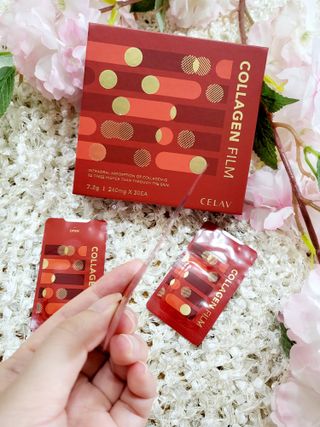 프리마인 귀족의 콜라겐, 92배 흡수율. 럭셔리 프리미엄 셀라브 콜라겐필름 30매 — 5점을 준 리뷰어가 2021년 10월 올린 사용 사진