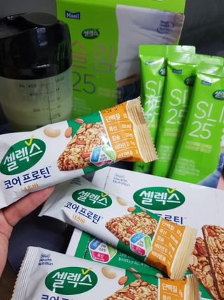 셀렉스스포츠 셀렉스 코어 프로틴 너츠바 50g 6개입 + Slim 25 스타터키트 — 5점을 준 리뷰어가 2021년 7월 올린 사용 사진