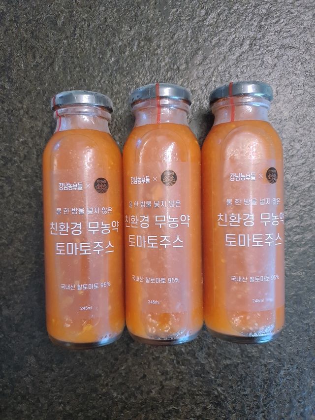 강남농부들 친환경 토마토주스 3개 1세트 리뷰 사진