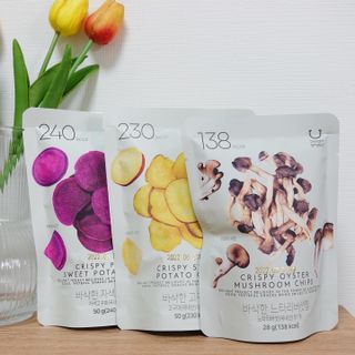 딜라이트 프로젝트 원물칩 5종 9ea(고구마칩, 자색고마칩, 느타리버섯칩, 비트 믹스칩, 단호박 믹스칩) — 5점을 준 리뷰어가 2022년 4월 올린 사용 사진