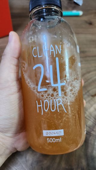 클린24시간 레드박스 1BOX(5포) + 전용보틀(500ml) — 5점을 준 리뷰어가 2024년 1월 올린 사용 사진