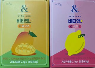비타앤C 레몬맛, 망고맛 — 5점을 준 리뷰어가 2021년 4월 올린 사용 사진