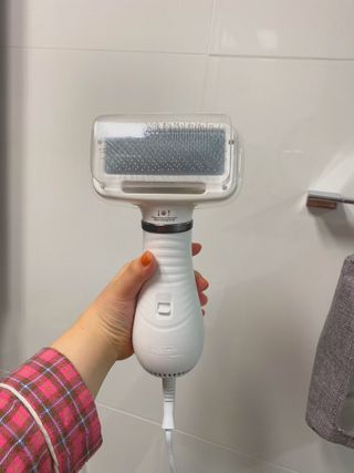 아베크 펫 강아지 고양이 애견 에어 브러쉬 드라이기 올인원 — 5점을 준 리뷰어가 2021년 7월 올린 사용 사진