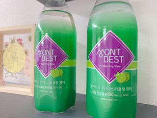 몽베스트 Montbest with Sparkling water Lime20병 — 4.5점을 준 리뷰어가 2021년 10월 올린 사용 사진